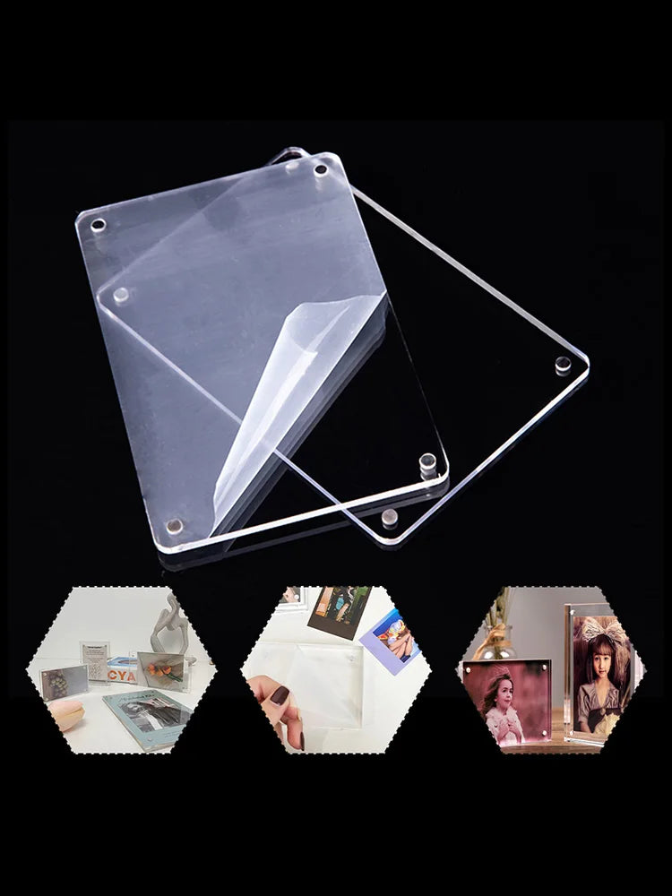 Photo Frame Transparent Acrylic Photo Frame Magnetic Poster Display