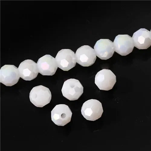 Round Spacer Glass Beads For Jewelry Making DIY Accessories