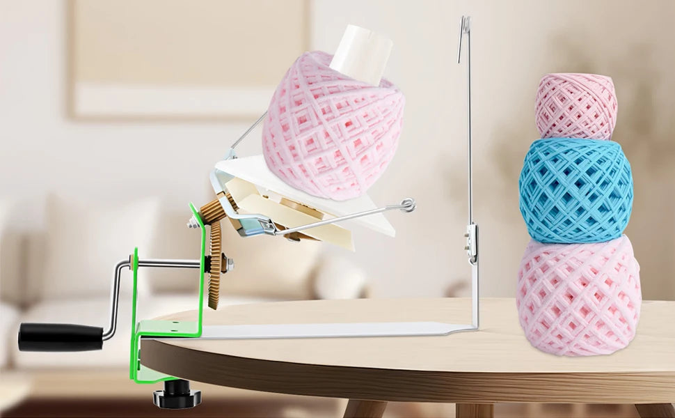 Large Capacity Yarn Winder, Hand Operated Yarn Baller