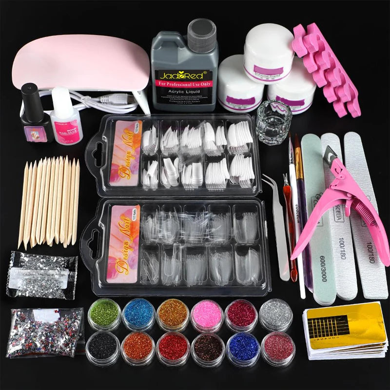 Nail Kit Acrylic Powder With Acrylic Liquid For Gel Nails
