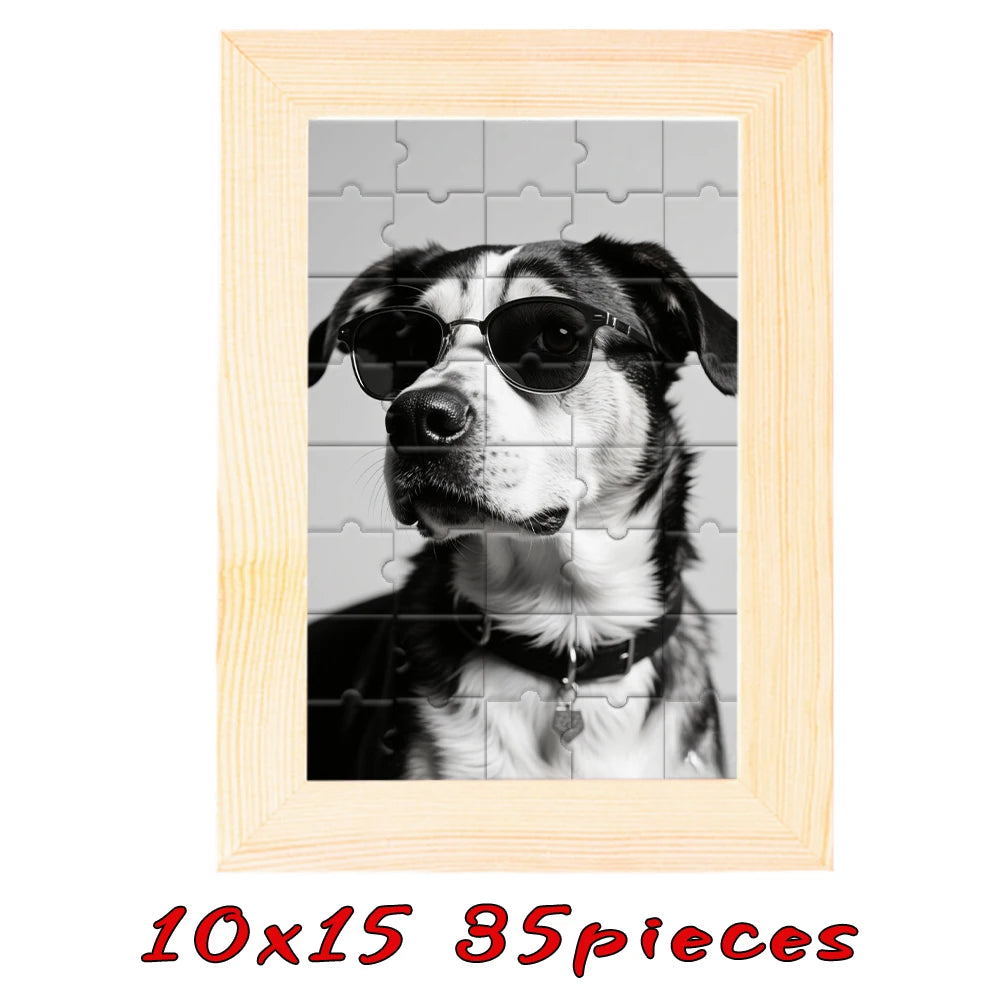 【Custom Framed Wooden Puzzles, Custom Graduation Photo Puzzles as Gifts, Personalized, Multiple Color Sizes Wooden Frames, Gifts