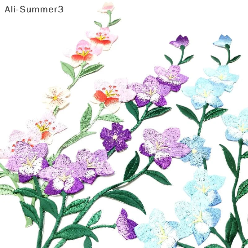 Flower Ironing Stickers Embroidered Patches Decals Skirts Clothing Accessories