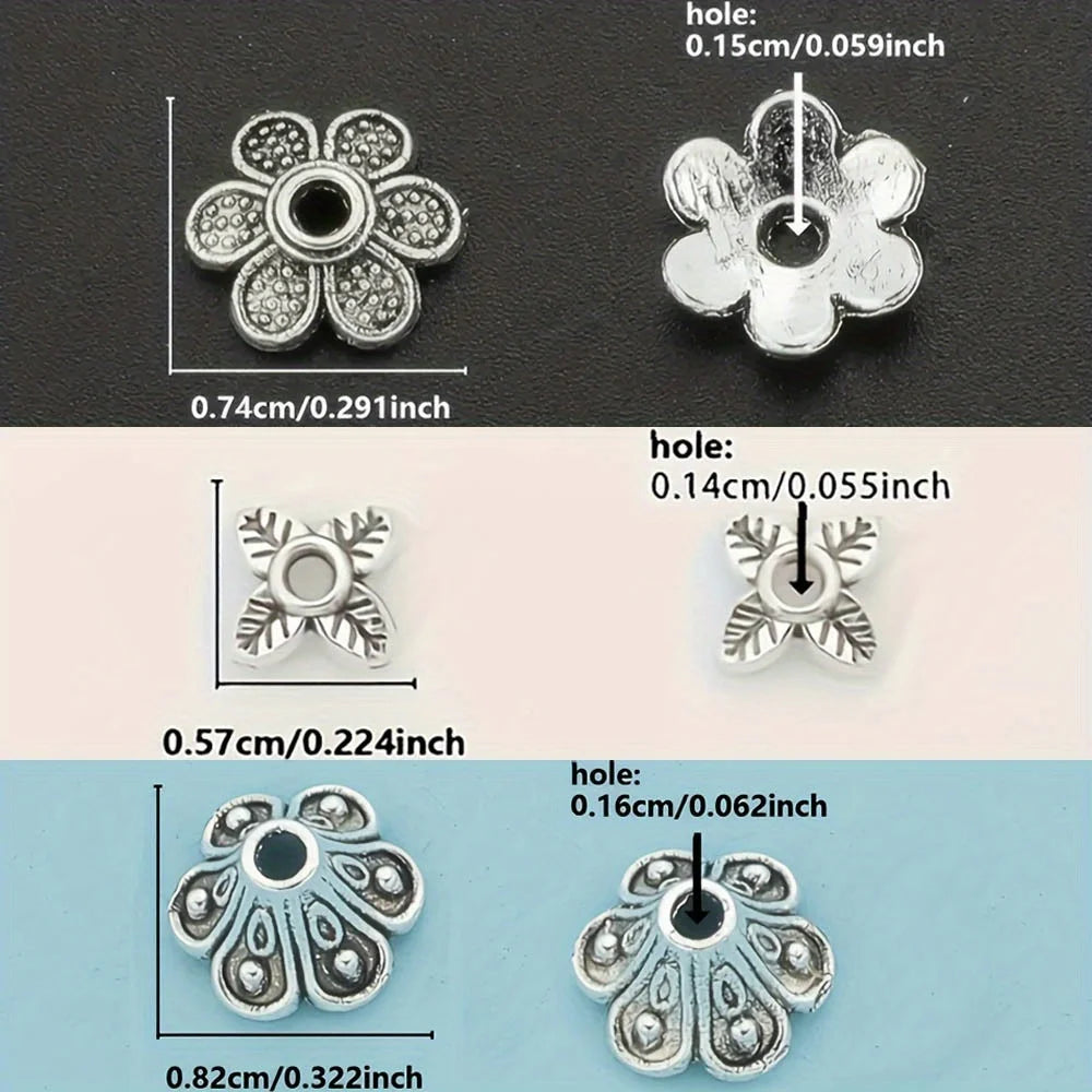 392pcs Alloy Bead Caps, Suitable As Materials for DIY Jewelry Making.