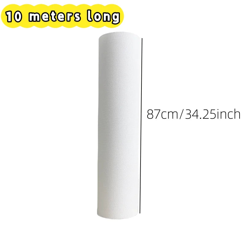 white blank 10M/Roll Cotton Canvas Roll27-87cm Wide