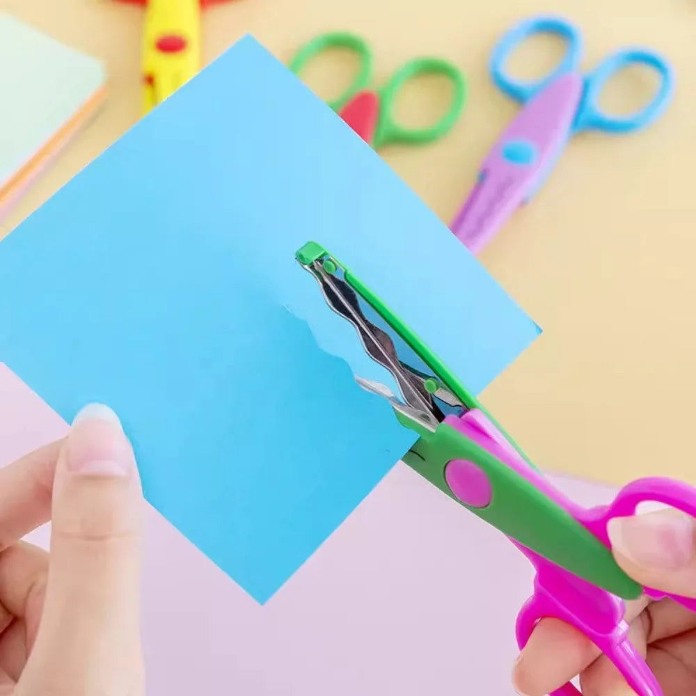 6 Pattern Scissors Set,  Safe Craft Scissors for Scrapbooking, Photos & DIY Projects