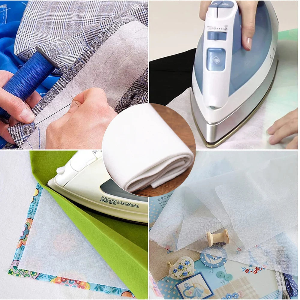Hot Adhesive Patchwork 200g Single Side Fabric Adhesive Cotton Batting Cream Interlining Filler DIY Craft Accessories 50x100cm