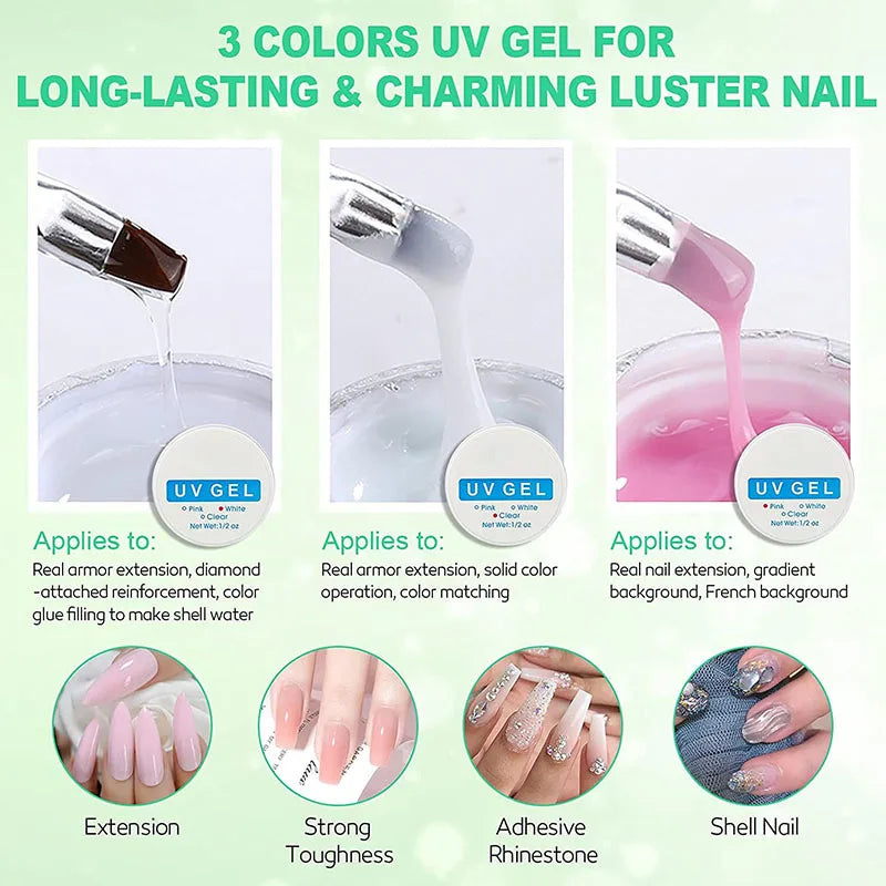 Nail Kit Acrylic Powder With Acrylic Liquid For Gel Nails