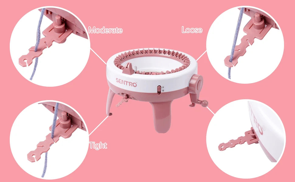 40 Needle cranked knitting machine Smart Knit Loom Machine , Manual