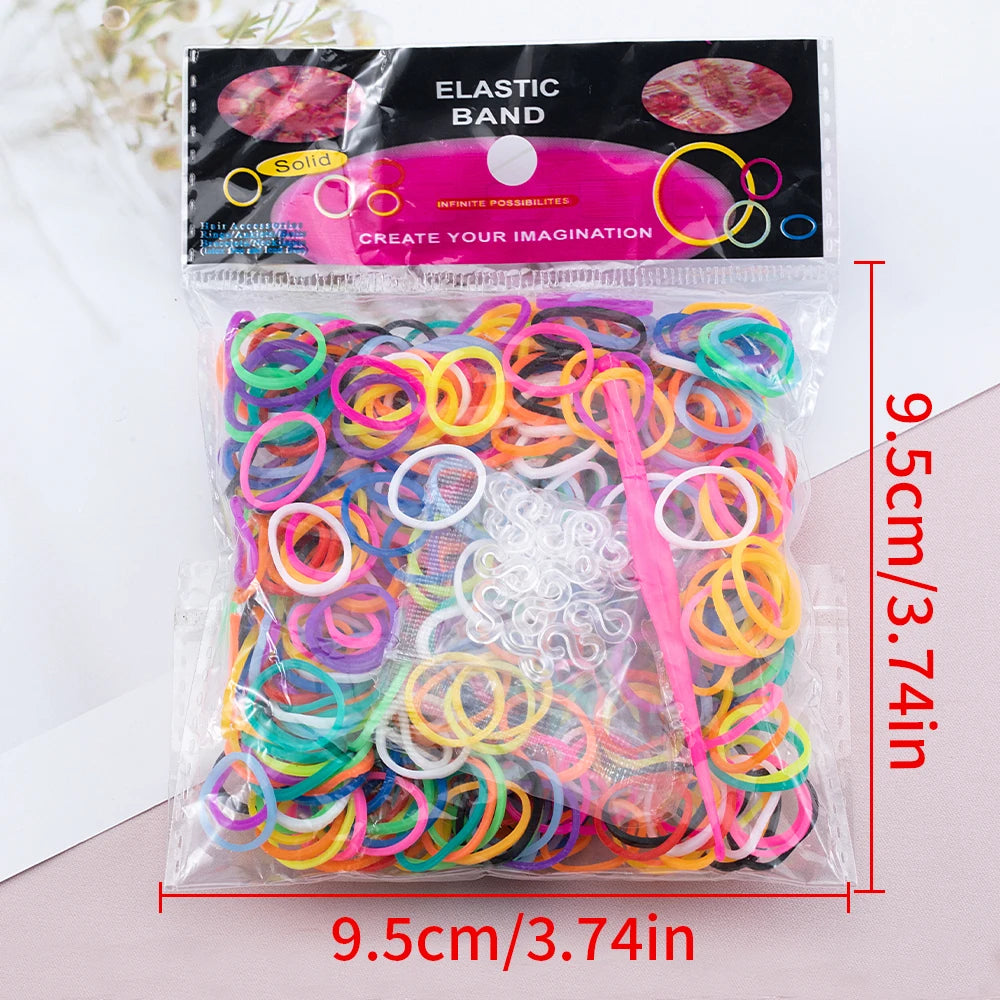 Bracelet Making Kit with Crochet Hook DIY Rubber Band Woven Bracelet