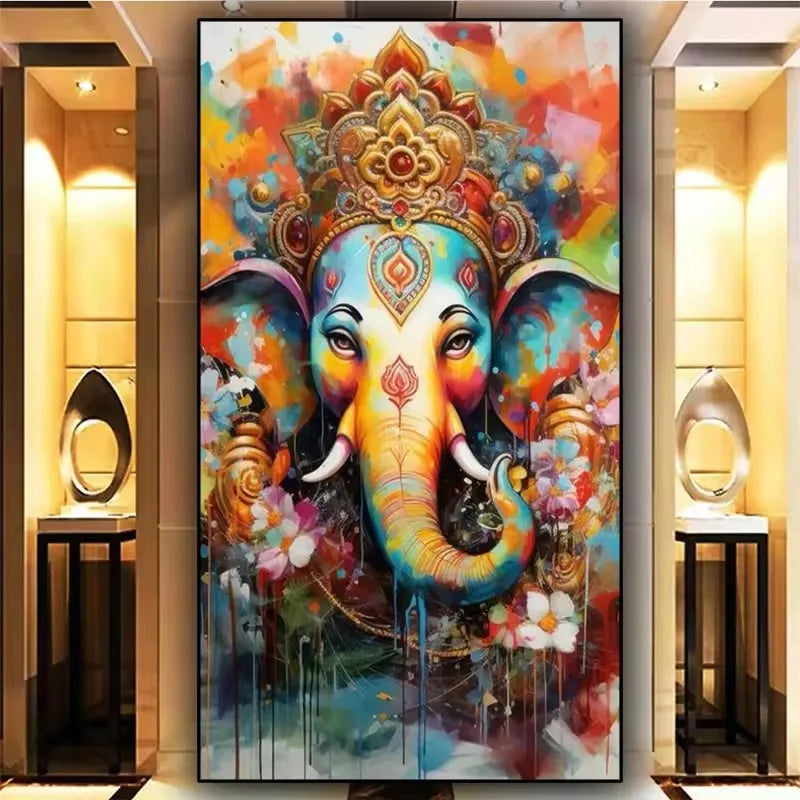 Ganesha Hindu DIY Diamond painting New 2026, DIY Religion Art for Home Decoration Gift.