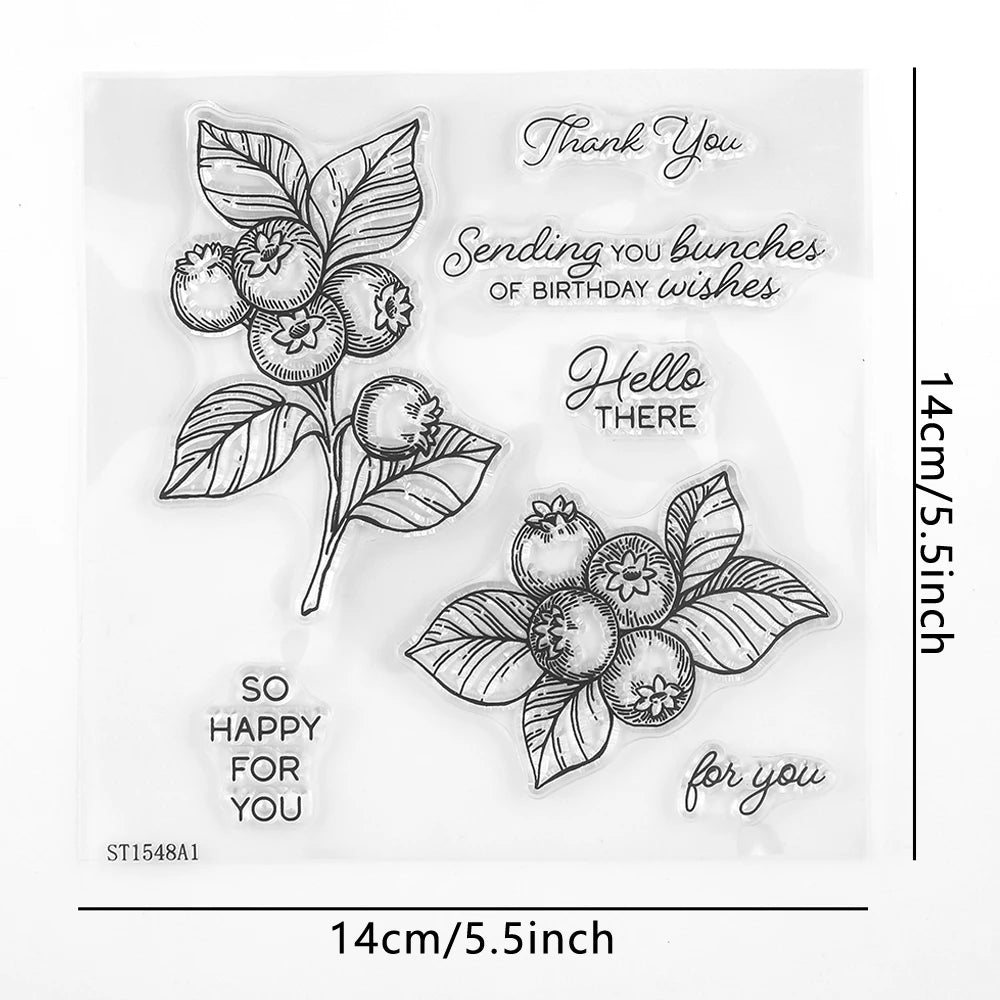 Blueberry Bundles Transparent, Metal Cutting Dies