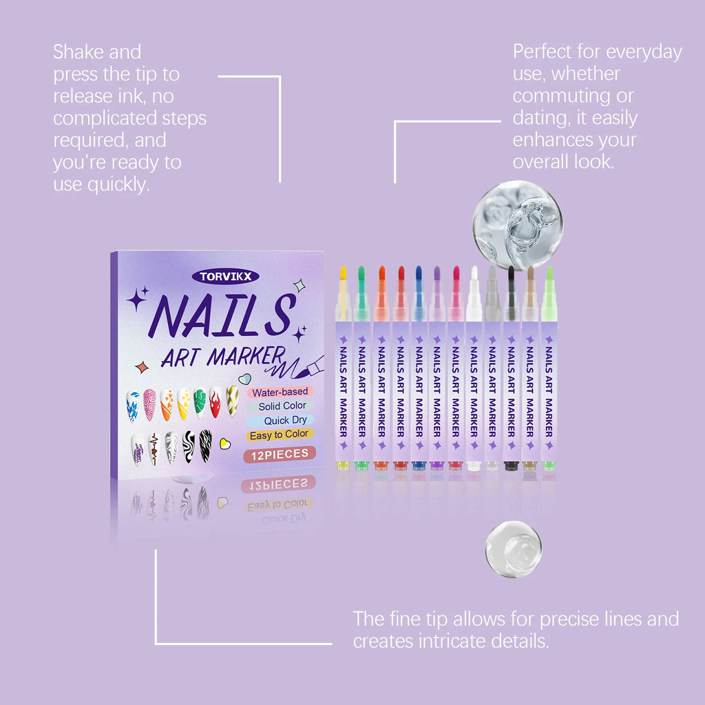 Nail Acrylic Graffiti Pen Drying Acrylic Paint Markers