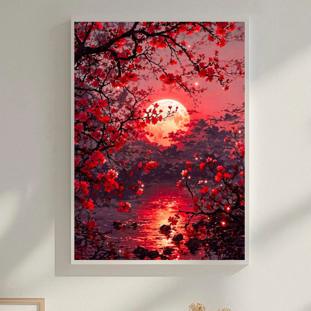 6 Kinds Of Patterns Scenery Animals Diamond Painting Art Kits 5D