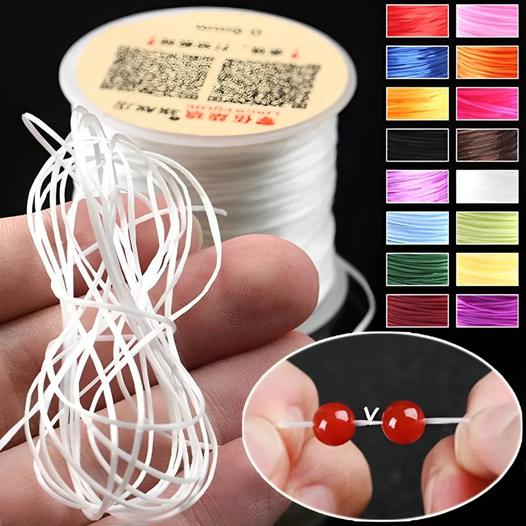 10M/Roll Strong Elastic Crystal Beading Cord for Bracelets Stretch Thread