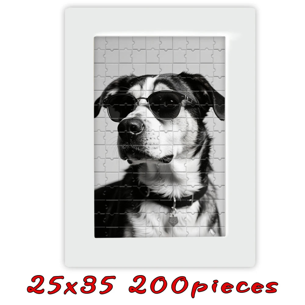 【Custom Framed Wooden Puzzles, Custom Graduation Photo Puzzles as Gifts, Personalized, Multiple Color Sizes Wooden Frames, Gifts