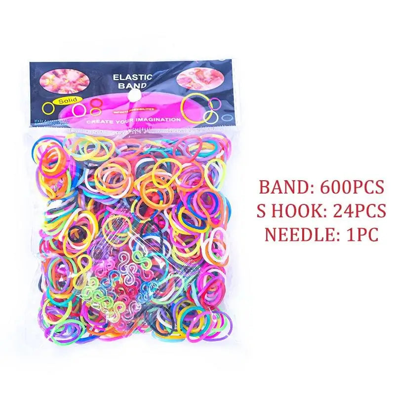 Bracelet Making Kit with Crochet Hook DIY Rubber Band Woven Bracelet