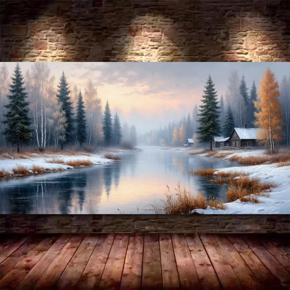 Beautiful Forest Scenery Picture DIY Diamond Painting Cross Stitch Full Drill Diamond Mosaic New Collection Home Decor