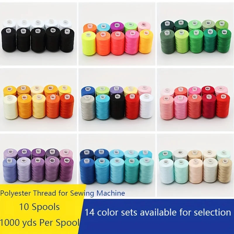 Sewing Thread - Set of 1000 yds Per Spool
