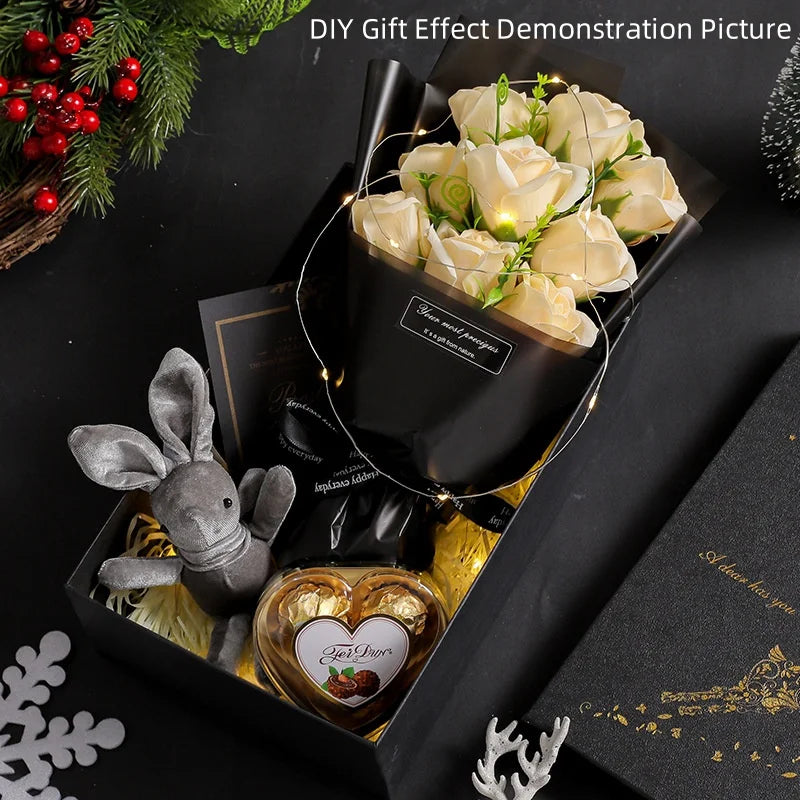 9 Heads Soap Flower Rose Bouquet Artificial Flower