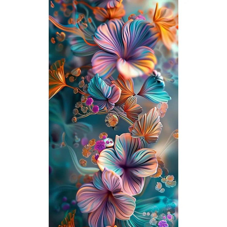 Diamond Painting Art DIY Beautiful Big Flower Diamond Mosaic Kit 5D Square Round Rhinestone Cross Stitch Home Wall Decor Gift