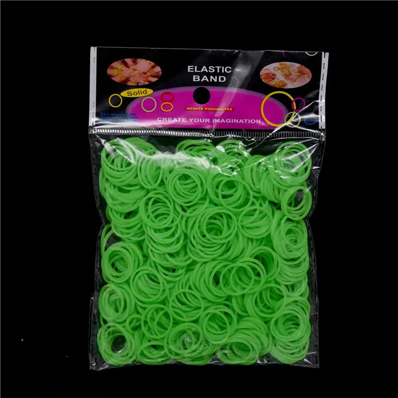 New Loom Rubber Bands Bracelet for Kids or Hair Rainbow Rubber Loom Bands