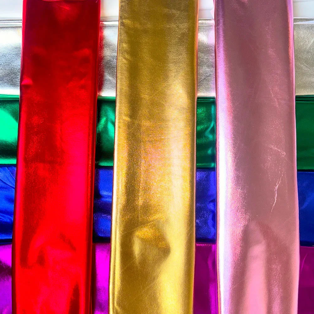 59in x 19in Stretch Shiny Gold Foil Bronzing Spandex .