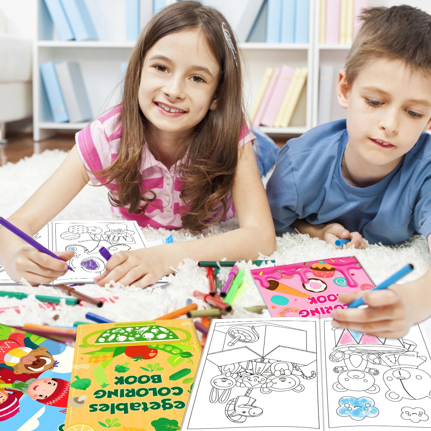 48 Pack Small Coloring Books for Kids Ages 4-8, 8-12, Bulk Coloring Books for Kids, Kids Birthday Party Gifts Classroom