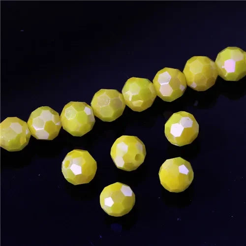 Round Spacer Glass Beads For Jewelry Making DIY Accessories
