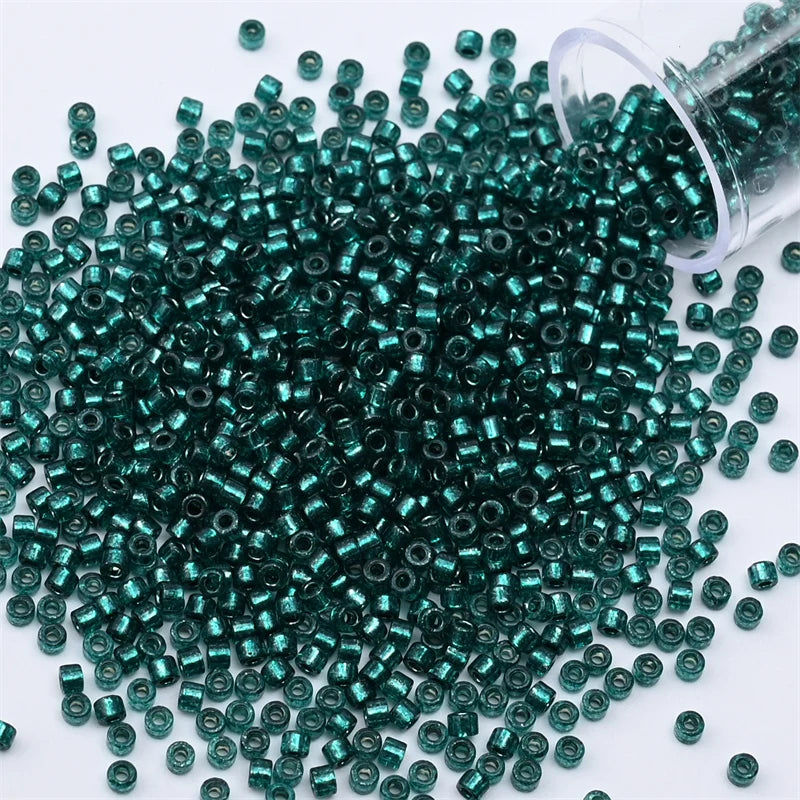 2mm Silver Colour Inside Mini, Beads Glass Craft Beads For DIY Art Craft