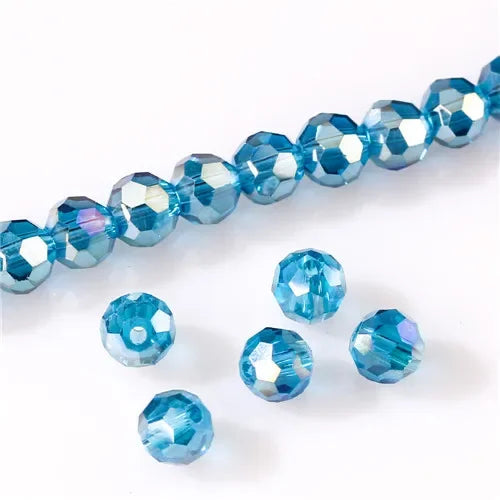 Round Spacer Glass Beads For Jewelry Making DIY Accessories
