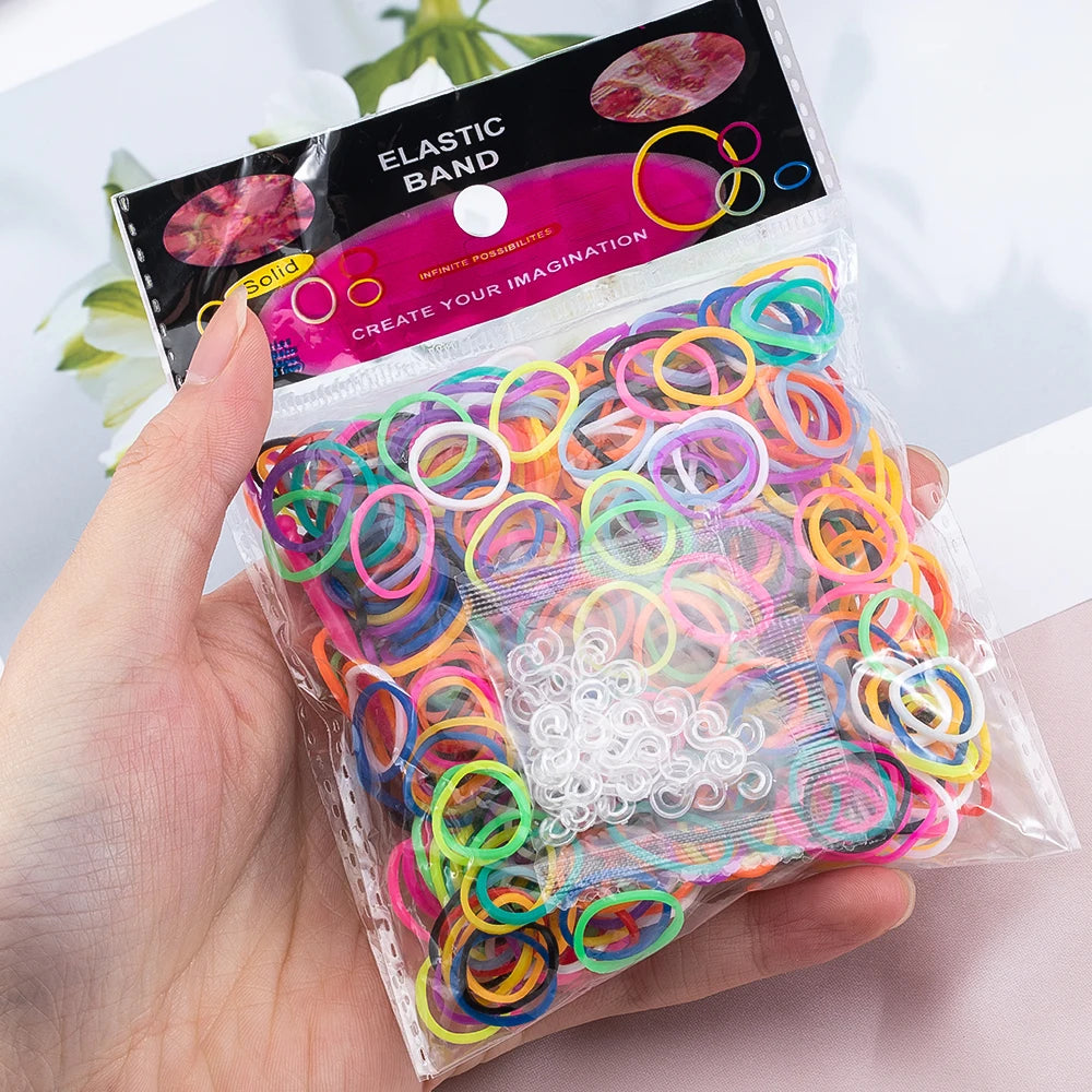 Bracelet Making Kit with Crochet Hook DIY Rubber Band Woven Bracelet