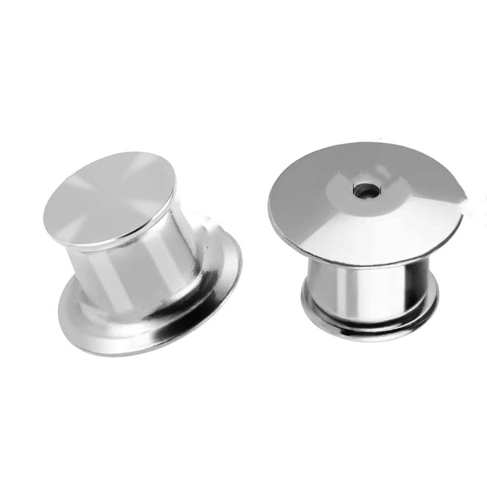 10/30/50 Pieces Locking Pin Backs Metal Pin Backs Locking Pin Keepers