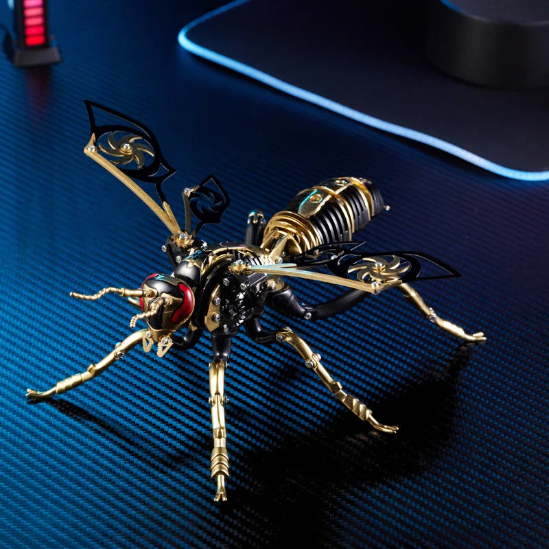 Large Wasp 3D Puzzle Metal Assembly Model Mechanical lnsect Toy for Boy Kids
