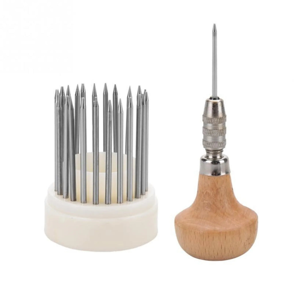 23Pcs/set Beading Tool Diamond Stone Pearl Grain Wood Handle