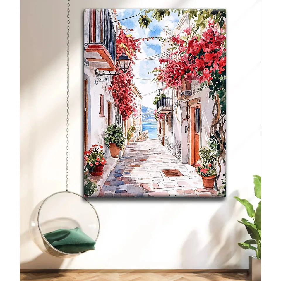 DIY diamond painting diamond mosaic art small town Scenery embroidery 5D full square round diamond cross stitch kit home decor