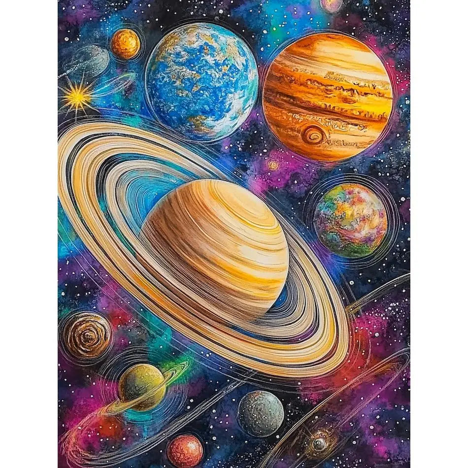 Diamond Painting Kits, Abstract object scenery, Drawings with Diamonds.