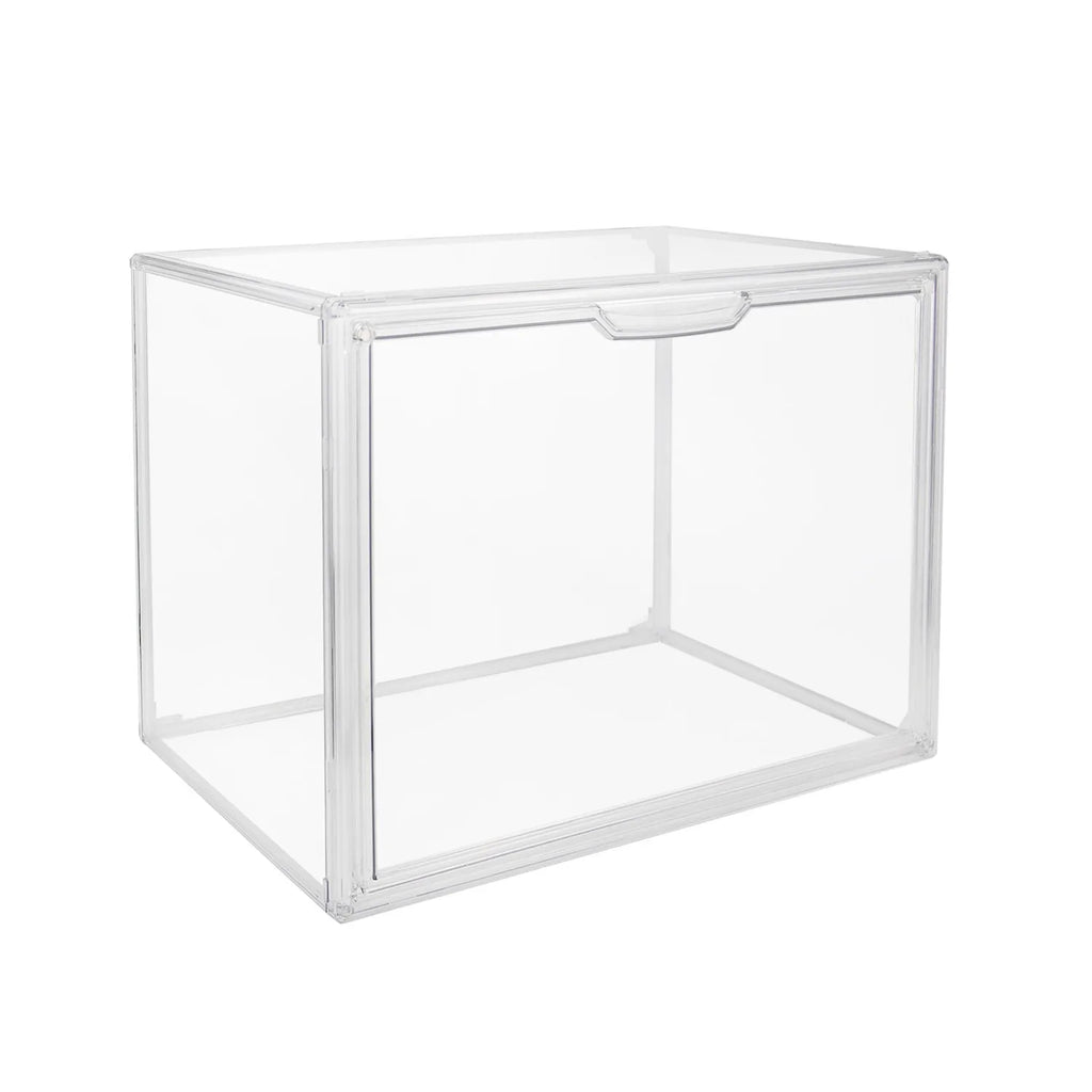 1pc/3pcs Clear Display Case Large Capacity Storage Box Organizer Toy Showcase