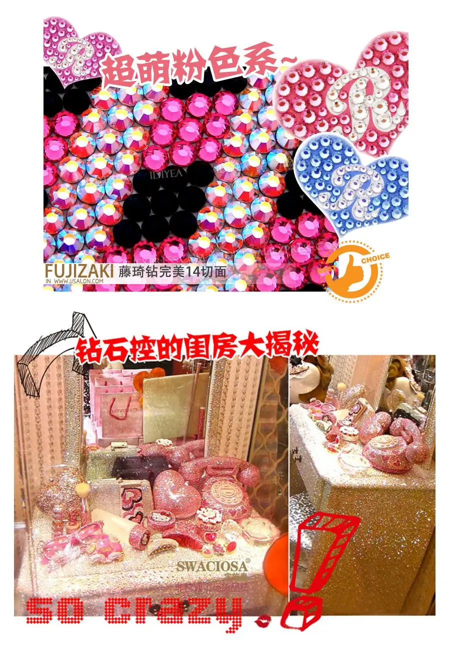 Big Package 2-6mm Resin Non Rhinestones Bulk Wholesale, Plastic Crystals Nail DIY