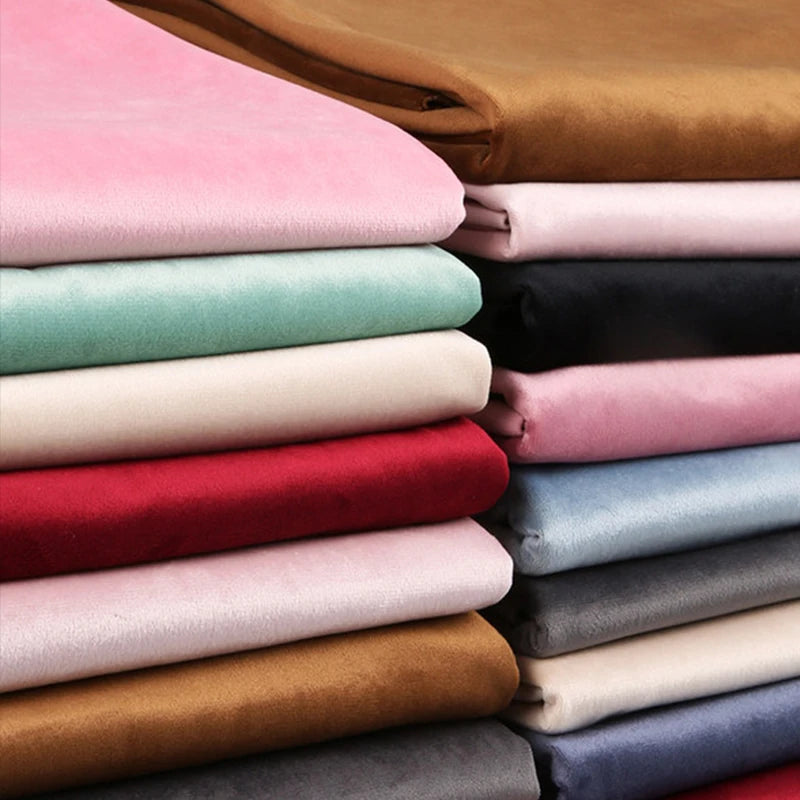 1/3/5M 14 Colors Velvet Fabric DIY For Sewing Home Textile Clothing