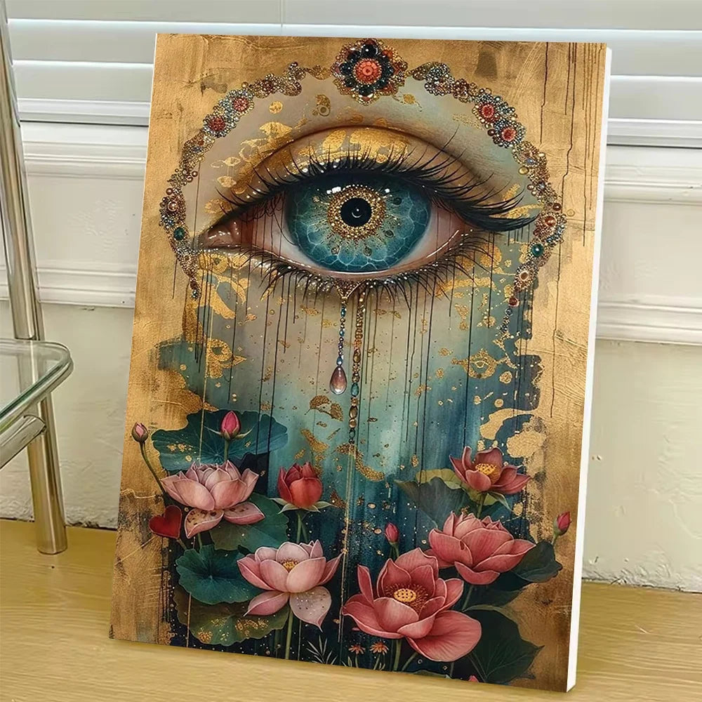 Eye Diy Art Paint By Numbers For Adult Flower Gift Home Decor