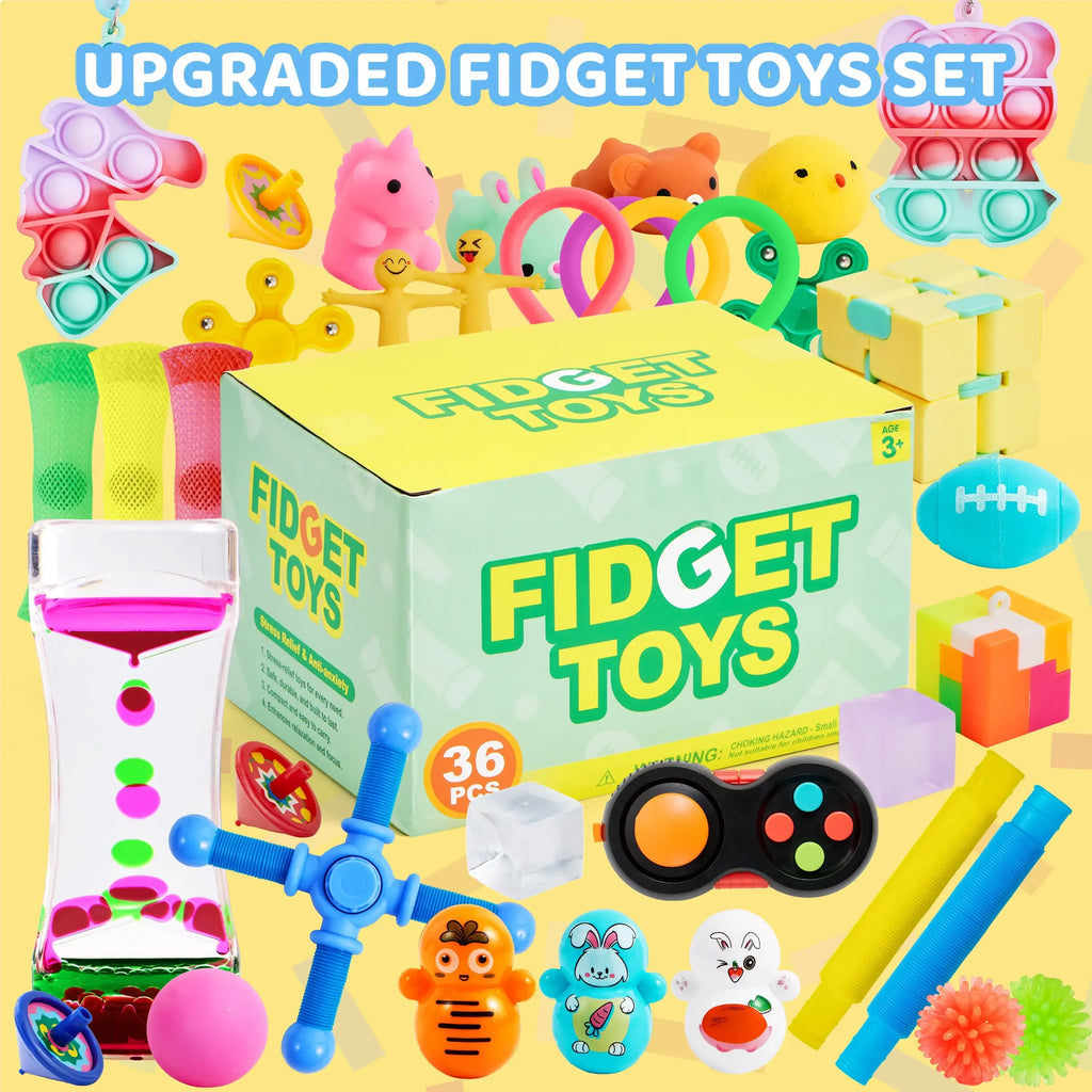 60 Pack Party Gifts Fidget Toys Adults Treasure Box Toys Classroom Prizes Stress Relief Gifts