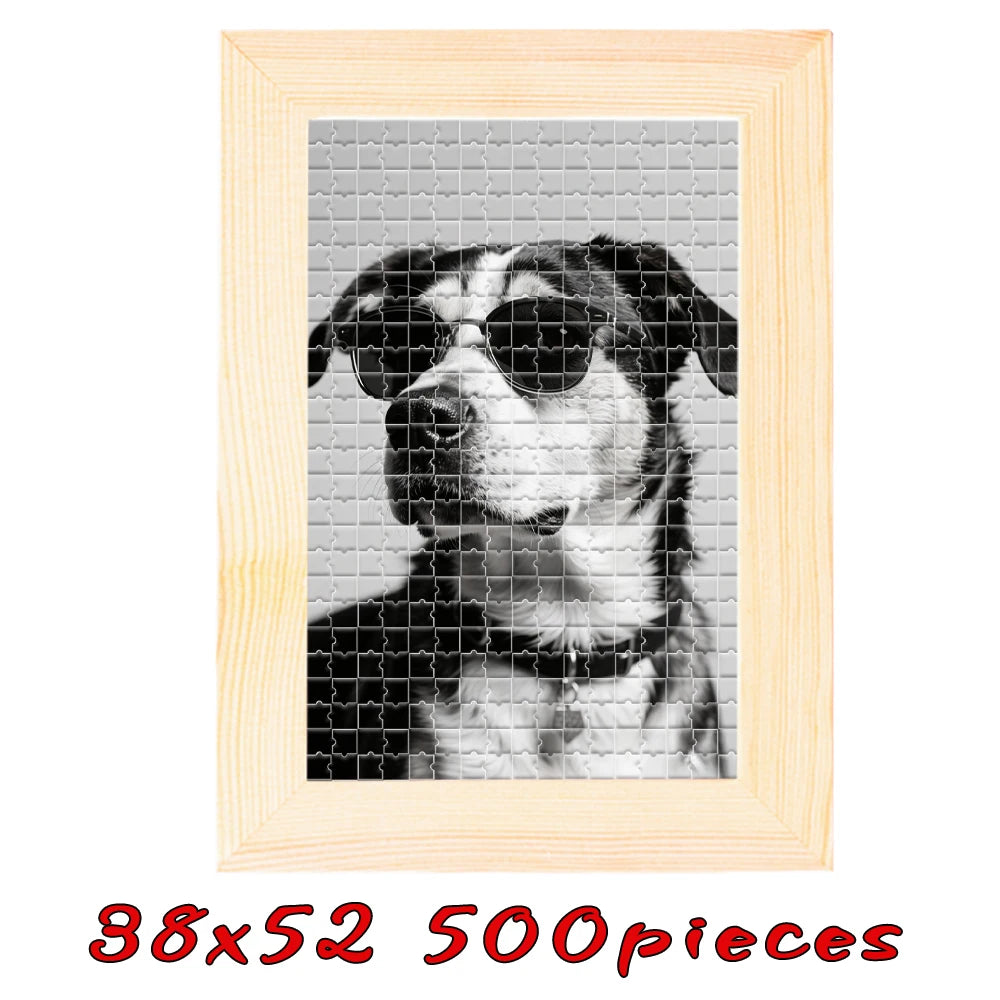 【Custom Framed Wooden Puzzles, Custom Graduation Photo Puzzles as Gifts, Personalized, Multiple Color Sizes Wooden Frames, Gifts