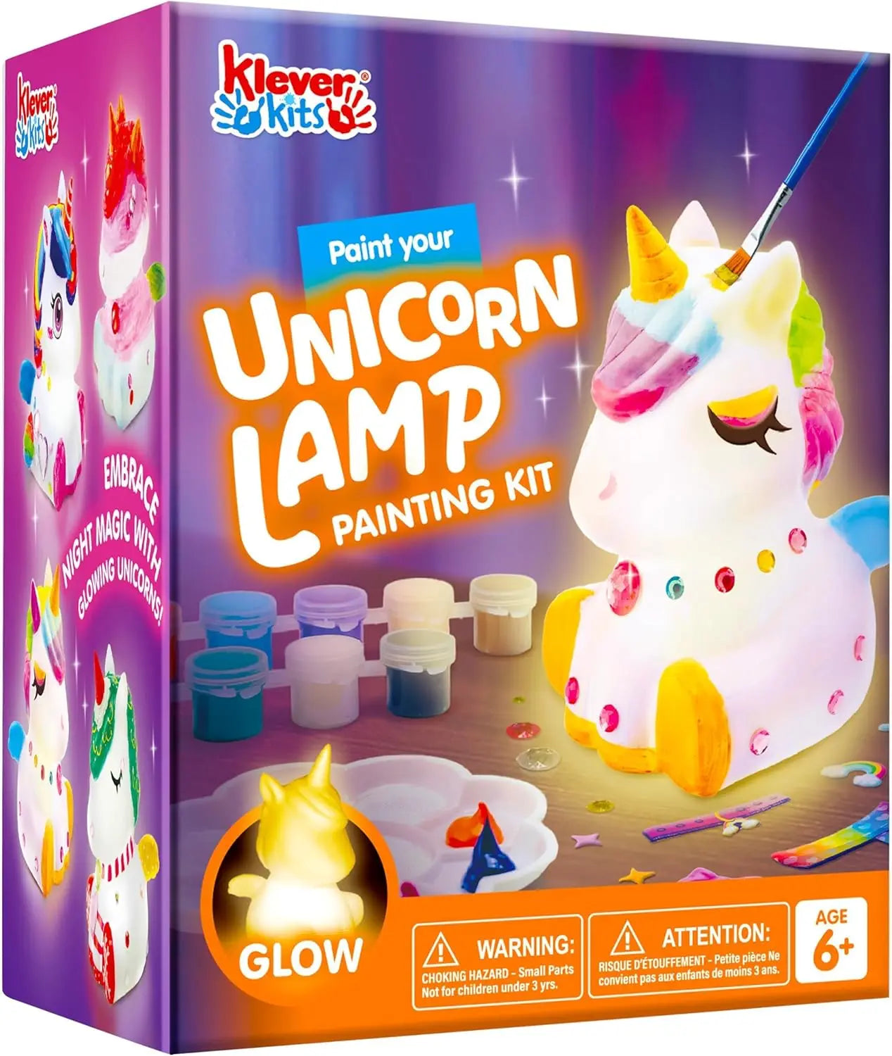 JOYFY Kids DIY Night Light Paint Your Own Cat Lamp