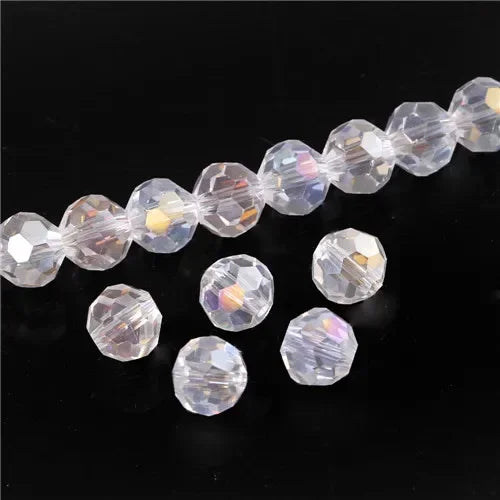 Round Spacer Glass Beads For Jewelry Making DIY Accessories