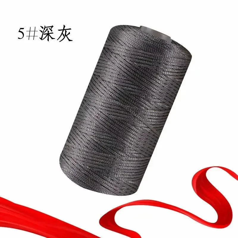 New Summer Crochet Yarn 1.5mm Thin Ice Cotton Thread for Hand Knitting Bag Hat Shoes 100g Hollow Line Colorful Nylon Cord