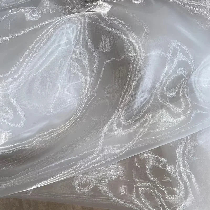 25 Colors water light texture  flowing gauze transparent gauze wedding scene