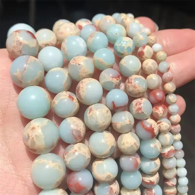 6/8/10mm Lava Jaspers Tiger Eye Natural Stone Round Loose Beads