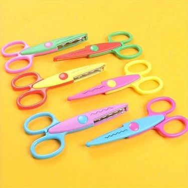 6 Pattern Scissors Set,  Safe Craft Scissors for Scrapbooking, Photos & DIY Projects