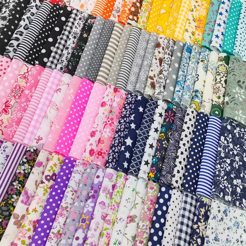 300PCS10*10cm Squares Cotton Craft Fabric Cloths for DIY