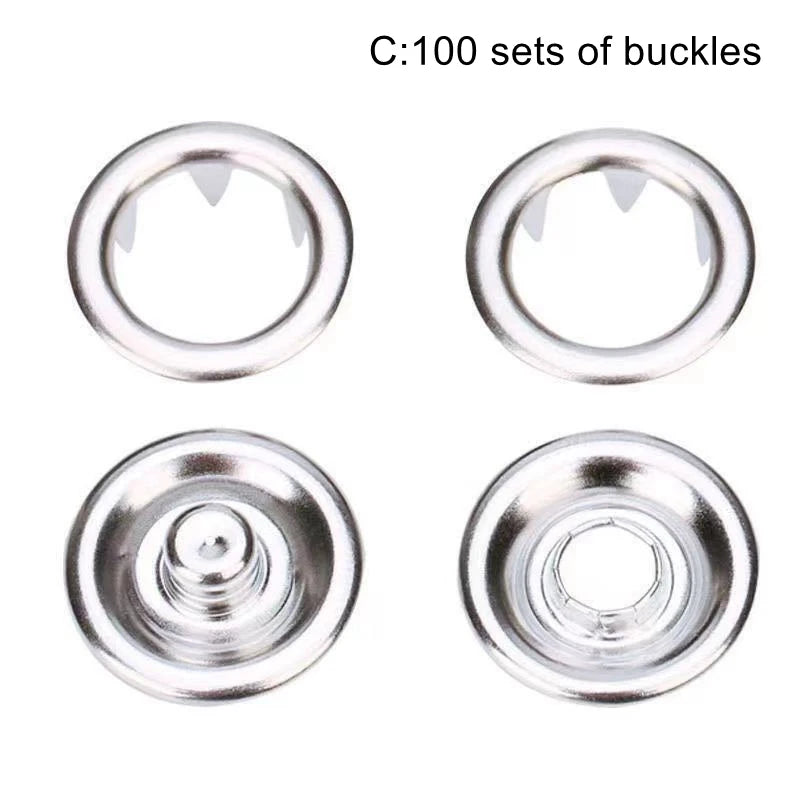 Snaps Buttons Pliers Set Snap Fasteners Kit Tool Sewing Buttons Press Studs Snap